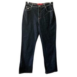 Gloria Vanderbilt three pocket super high waisted jeans